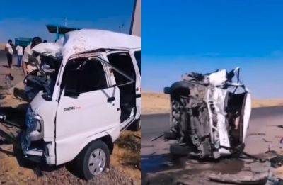 В Ташкентской области произошло очередное страшное ДТП: столкнулись два микроавтобуса с пассажирами - podrobno.uz - Узбекистан - Ташкент