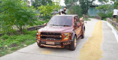 Огромный деревянный Ford F-150 Raptor выехал на дороги общего пользования - autocentre.ua - Вьетнам