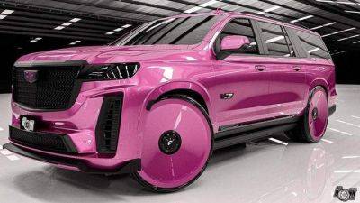 Cadillac Escalade-V стал розовым автомобилем Барби - auto.24tv.ua