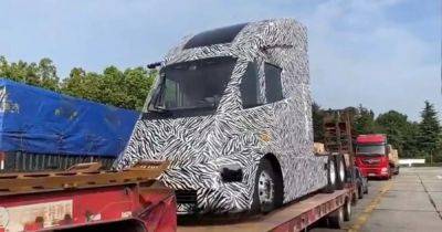 Безстыжий плагиат: в Китае заметили двойника грузовика Tesla Semi (видео) - focus.ua - Украина - Китай