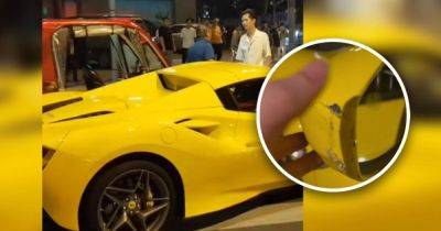 В Китае пожилой водитель поцарапал суперкар Ferrari и заплатил всего $26 за ремонт (фото) - focus.ua - Украина - Китай - Сша - Шанхай - Гана