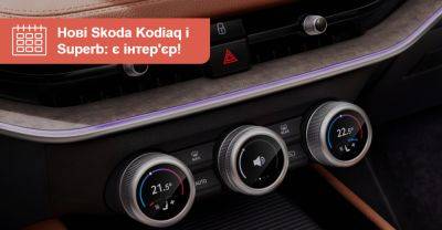 Skoda вперше показала інтер’єри нових Kodiaq та Superb. ВІДЕО - auto.ria.com