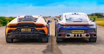 Внедорожные суперкары Lamborghini и Porsche сравнили в заезде по прямой (видео) - focus.ua - Украина - Dakar