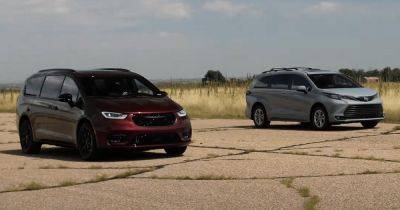 Семейная гонка: минивэны Toyota и Chrysler сравнили в заезде по прямой (видео) - focus.ua - Украина - Сша