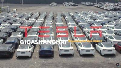 Сотни новых Tesla Model 3 Highlands уже готовы к экспорту в ЕС - auto.24tv.ua - Китай - Шанхай - Shanghai