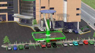 Автономную солнечно-ветровую зарядную станцию для электромобилей показали в США - auto.24tv.ua - Сша