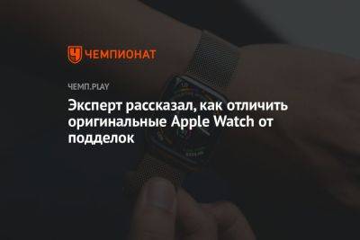 Эксперт рассказал, как отличить оригинальные Apple Watch от подделок - championat.com
