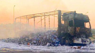 Обстрелы украинского зерна: на украино-румынской паромной переправе сгорело много грузовиков - auto.24tv.ua - Украина - Одесса - Румыния