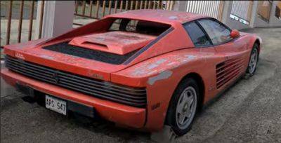 Ferrari Testarossa вернули к жизни после 17 лет простоя на улице (видео) - autocentre.ua - Пуэрто-Рико