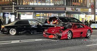 ДТП на $400 000: в Японии столкнулись классический Ferrari и новый Maybach (фото, видео) - focus.ua - Украина - Япония - Токио
