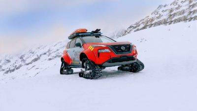 Nissan X-Trail примерил гусеницы вместо колес - auto.24tv.ua