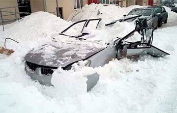 В Витебске упавший с крыши снег повредил авто, но оштрафовали владельца - charter97.org - Белоруссия - Витебск