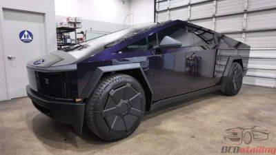 Владелец серебристого Cybertruck покрасил его в фиолетовый - auto.24tv.ua - штат Калифорния - state Texas