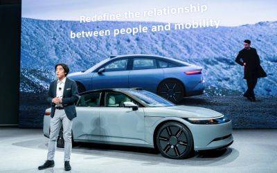 Afeela: электромобиль от Sony и Honda стал ещё ближе к серийному производству - kolesa.ru - Китай - Япония