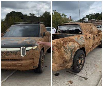 Пікап Rivian пережив повінь та ураган, але залишився на ходу (відео) - autocentre.ua - Сша