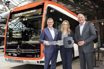 Mercedes-Benz відзначив випуск 70-тисячного автобуса Citaro - autocentre.ua - Бельгія - Mercedes-Benz