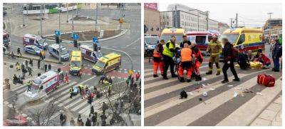 Жуткое ДТП в Польше: водитель Ford Focus сбил на пешеходном переходе 12 человек (видео) - autocentre.ua - Польша