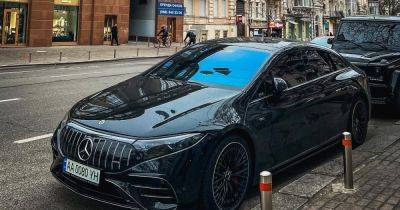 Mercedes Benz Eqs - В Киеве заметили самый мощный и быстрый электромобиль Mercedes (фото) - focus.ua - Киев - Украина - Mercedes-Benz