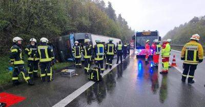 В Германии автобус со школьниками вылетел в кювет: десятки пострадавших - dsnews.ua - Украина - Германия - Англия - Польша
