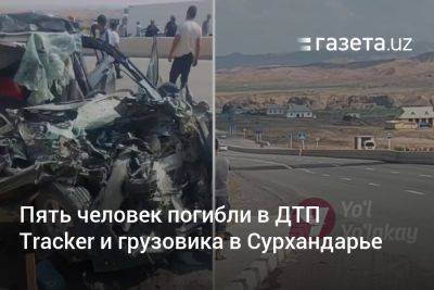 Пять человек погибли в ДТП Tracker и грузовика в Сурхандарье - gazeta.uz - Узбекистан