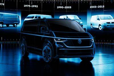 Volkswagen Multivan - Volkswagen Transporter - Volkswagen приоткрыл внешность Transporter нового поколения: фургон стал похож на ID. Buzz - kolesa.ru - Сша