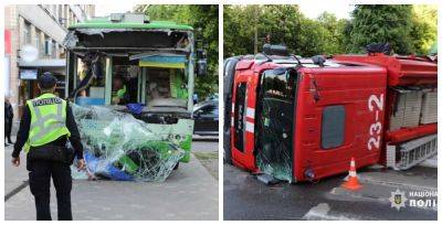 В Черкассах троллейбус и автомобиль ДСНС не поделили дорогу: пострадало 10 человек (фото) - autocentre.ua - Украина - Черкассы - Черкасская обл.