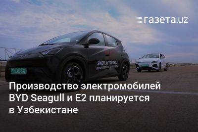 Производство электромобилей BYD Seagull и E2 планируется в Узбекистане - gazeta.uz - Узбекистан