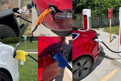 Tesla призывает не обматывать зарядное устройство Supercharger влажным полотенцем - itc.ua - Украина