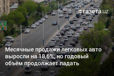 Месячные продажи легковых авто выросли на 18,6%, но годовый объём продолжает падать - gazeta.uz - Узбекистан