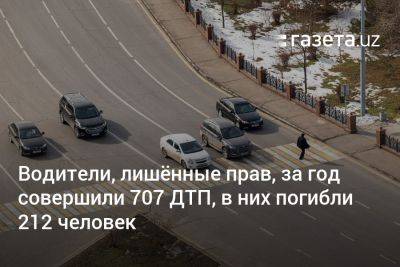 Водители, лишённые прав, за год совершили 707 ДТП, в них погибли 212 человек - gazeta.uz - Узбекистан