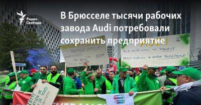 В Брюсселе манифестанты потребовали сохранить автозавод Audi - svoboda.org - Брюссель