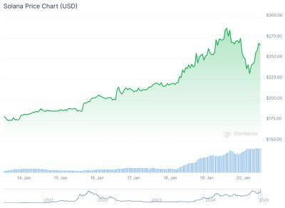 «Солана обновила рекорд благодаря росту цены на волне ралли, подогретого Трампом» - cryptowiki.ru