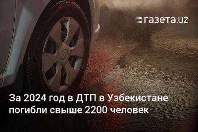 За 2024 год в ДТП в Узбекистане погибли свыше 2200 человек - gazeta.uz - Узбекистан